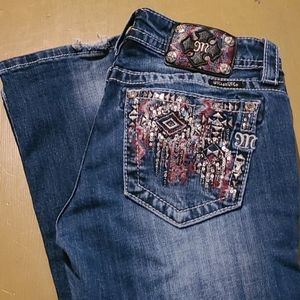 Size 28 Miss Me boot cut jeans